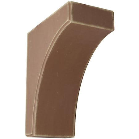 Ekena Millwork 5 1/4"W x 10"D x 12"H Clarksville Wood Vintage Decor Bracket, Weathered Brown BKTWD05X10X12CVBR